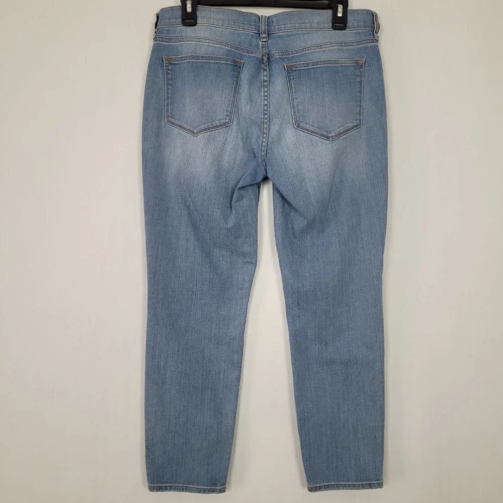 J. Crew Stretch Skinny Ankle Light Wash Jean 30/26 E0736